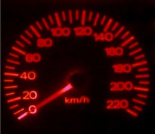 Red LED Dash Gauge Light Kit -