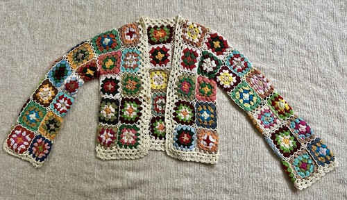 Handmade crochet granny square - crochet,