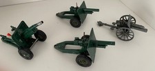 4 DIE CAST VINTAGE MODEL FIELD GUNS inc BRITAINS and CRESCENT