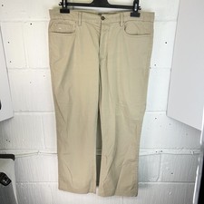 Mens J Lindeberg Beige Chino Trousers Stretch Cotton W34 L29 Slim Fit 