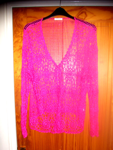 Berkertex pink crochet - pink, knit