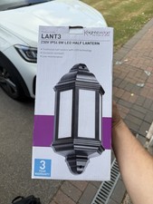 LED Outdoor Half Lantern Wall