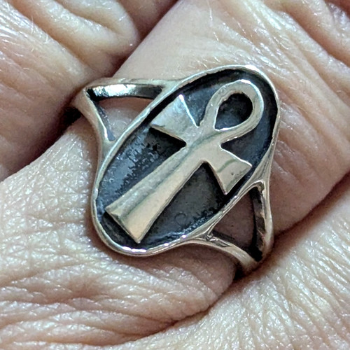 Ankh cross sterling - sterling, silver