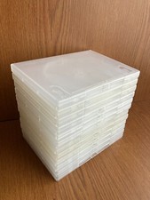 BUNDLE OF 12 X AMARAY EMPTY USED DVD/CD CASES CLEAR, CLEANED IN AND OUT GOOD CON