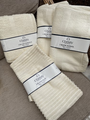 Christy cream hand towels - christy,