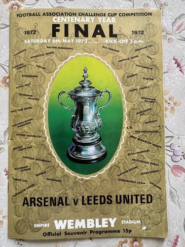 1972 cup final programme - fa,