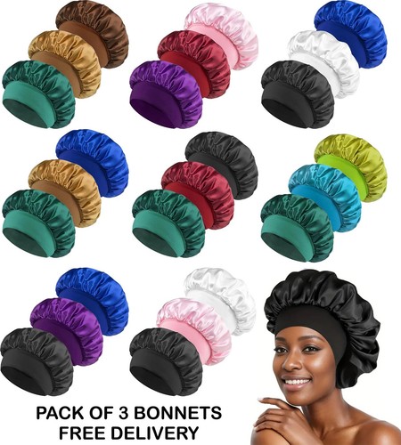 Satin bonnet night sleep - x,