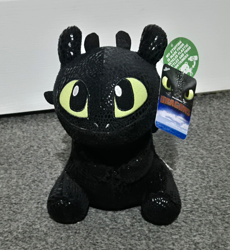 Black dragon plush - plush, soft