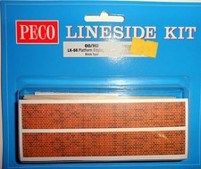 Peco LK-66 PLATFORM EDGING RAMPS  BRICK- OO/HO Gauge
