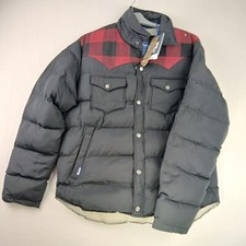 Penfield Rockford Mens Black/Tartan 60/40 Primaloft down Jacket Quilted Medium
