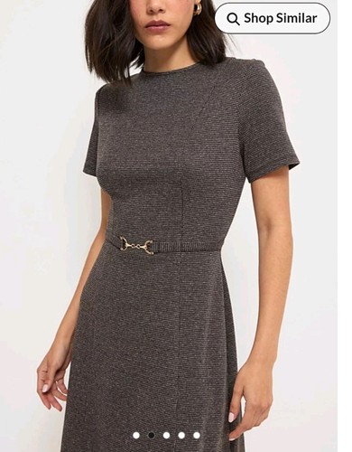 Women grey short - short, sleeve