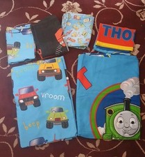 Thomas Train &Trucks Single Bed Duvet Cover&pillowcases With 2 Extra Pillowcases