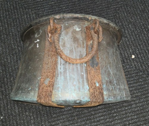 Antique copper kettle cooking - antique,