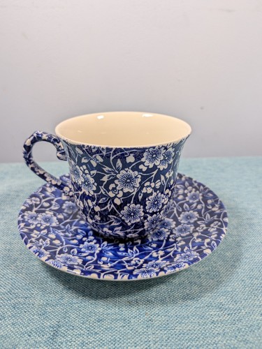 Queens victorian calico - queens, blue