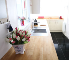 Oak rustic kitchen worktop - rustic,