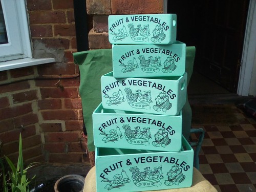 Fab green painted - , fruit