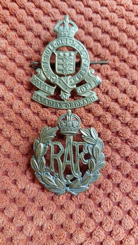 Wwii cap badges raf - cap,