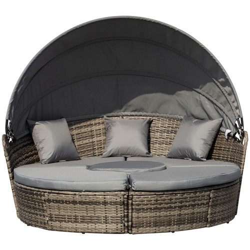 Piece rattan daybed sofa set - daybed,