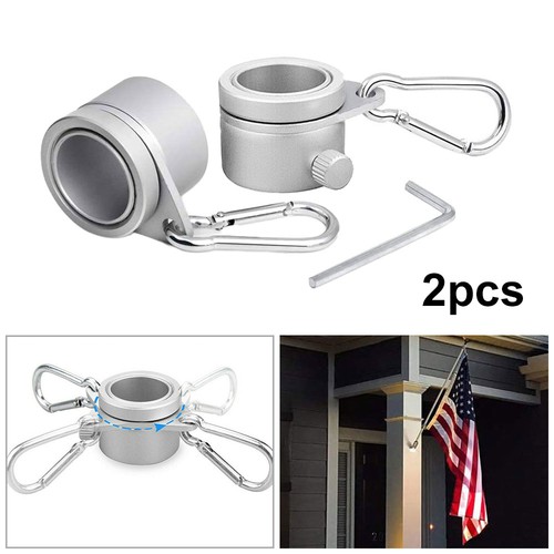Flag pole rings spinning - rings,