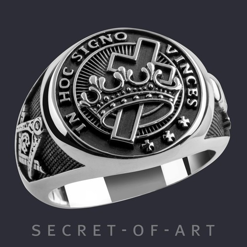 Knights templar ring - knights, masonic