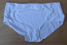 La Marquise size 14 boy shorts knickers briefs stretchy flat elastic White