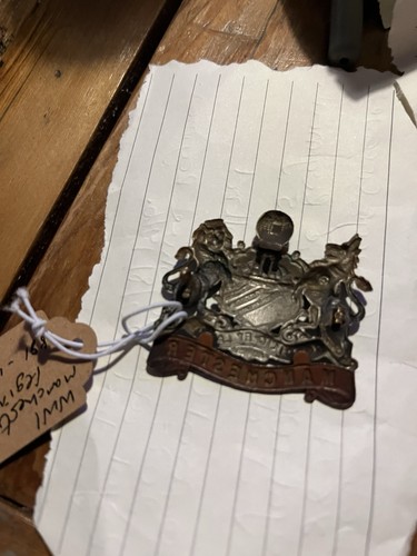 Manchester regiment cap badge - regiment,