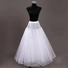 White A Line 3 Layers Hoopless
