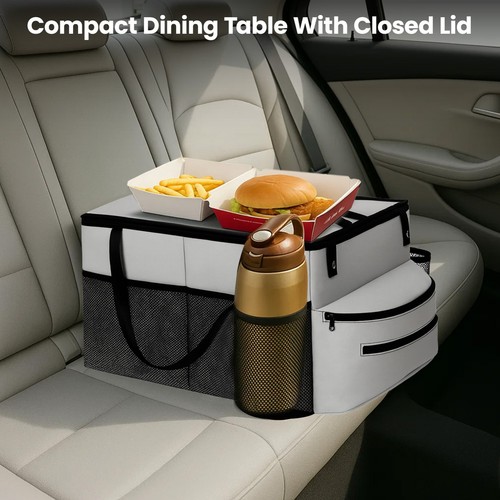 Gray car seat - seat, organizer