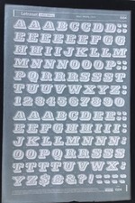 Letraset White 1554W 60pt