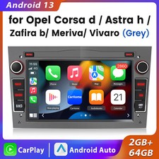 Carplay Android 13 Car Stereo Radio GPS NAV For Vauxhall Corsa C/D Antara 2+64GB