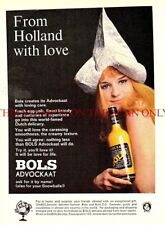 Bols ADVOCKAAT Liqueur Drink from Holland ADVERT Vintage Original 1967 Print Ad
