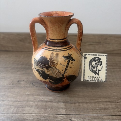 Vintage greek amphora vase - greek,