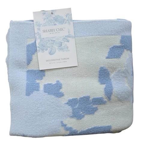 Shabby chic knit throw blanket - throw,