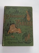 Antique RARE c1880s LA FONTAINE'S FABLES Gustave Dore Illusrations Fairy Tales