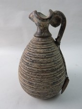 Small Decorative Greek Urn, Painted Terracotta, 7.5" High