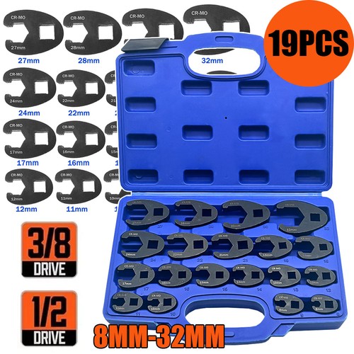 19pcs crowfoot wrench set - 19pcs,