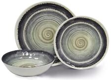 Melamine 12 Piece Set Camping  Tableware Dinner Set Florence - Vanilla Leisure