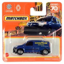 Matchbox 2023 #83 RENAULT KANGOO Blue Yellow Goodyear MISB MINT
