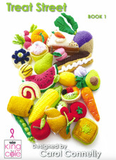 Treat Street Knitting Pattern Fruit Cake Vegetable Food Novelty King Cole Book 1