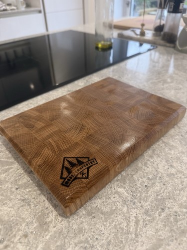 Solid oak butchers block end - oak,