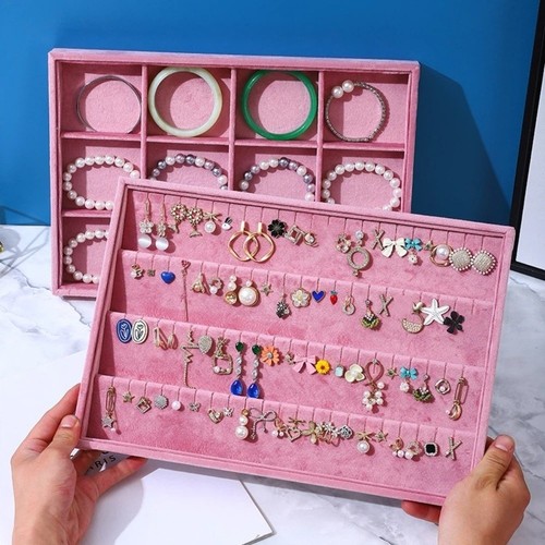 Large jewelry box velvet - large,