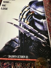 Alien v Predator Original Cinema Foyer Film Posters 2004.
