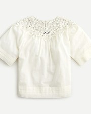 J Crew Crochet Yoke Organic