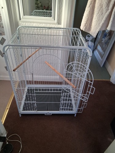Parrot cage white - parrot,