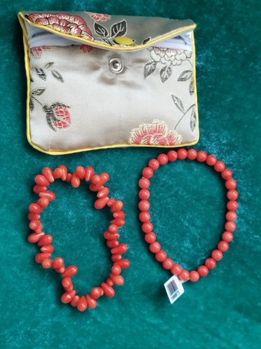 Two tjc coral bracelets made - tjc, bracelets.