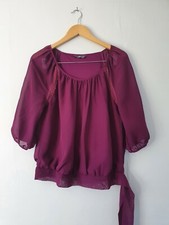 BHS Magenta Blouse Size 12