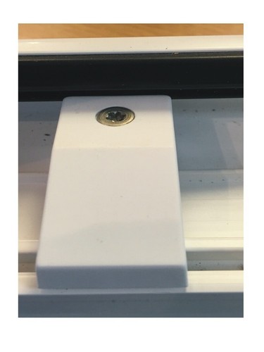 Upvc run riser block - run, white