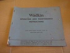 Wadkin router Type UR manual