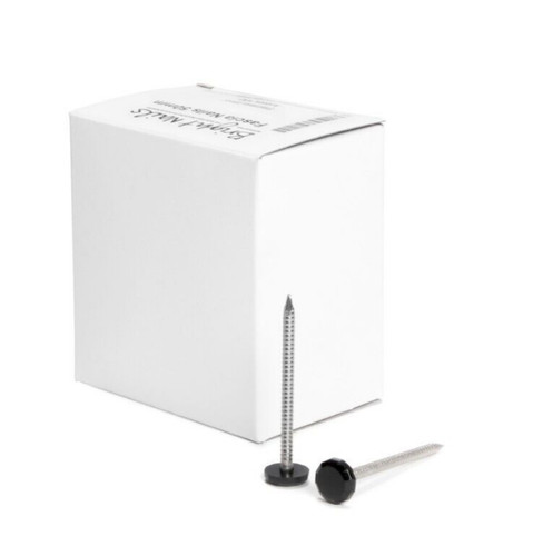 100x poly top pins 50mm - 100x, white
