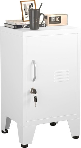 White lockable steel - 24.5",